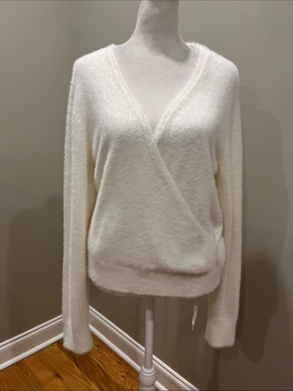 Banana Republic Factory Faux Wrap Eyelash Sweater